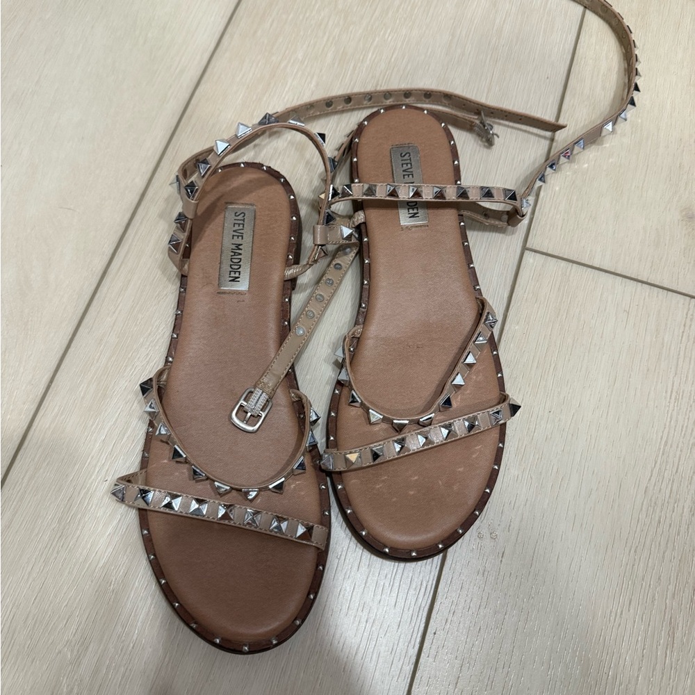 Steve Madden Travel Tan Sandals